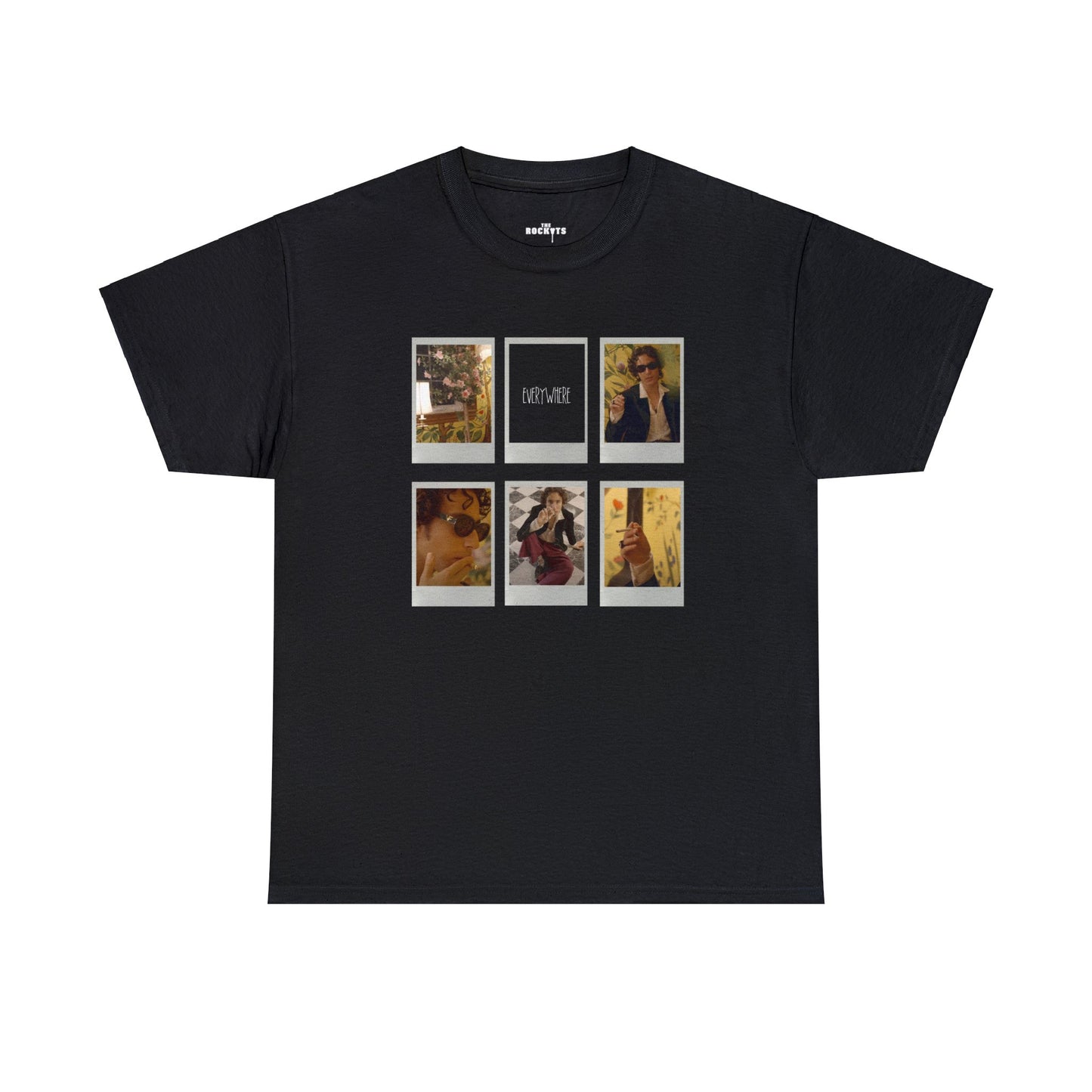 Black Everywhere Polaroid Tee